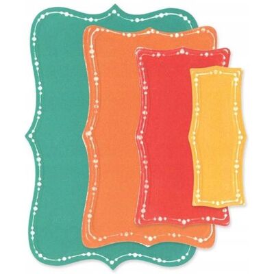 Wykrojnik do papieru Sizzix Framelits ramki z tłoczonym wzorem Wykrojnik do papieru Sizzix Framelits ramki z tłoczonym wzorem