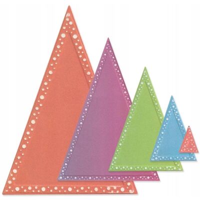 Sizzix Framelits Wzornik do wycinania "Trójkąty" - Do scrapbookingu i rękodzieła Sizzix Framelits Wzornik do wycinania "Trójkąty" - Do scrapbookingu i rękodzieła