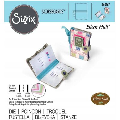 Wykrojnik Do Papieru Sizzix Scoreboards Needle Book Etui Na Igły Wykrojnik Do Papieru Sizzix Scoreboards Needle Book Etui Na Igły