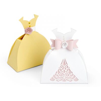 WYKROJNIK do papieru Sizzix Thinlits - Dress Box - pudełko sukienka WYKROJNIK do papieru Sizzix Thinlits - Dress Box - pudełko sukienka