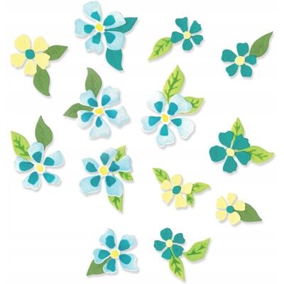 WYKROJNIK do papieru Sizzix Thinlits Painterly Blooms kwiaty WYKROJNIK do papieru Sizzix Thinlits Painterly Blooms kwiaty