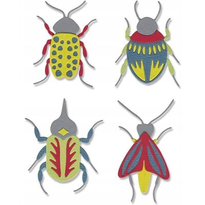 WYKROJNIK do papieru Sizzix Thinlits - Patterned Bugs owady WYKROJNIK do papieru Sizzix Thinlits - Patterned Bugs owady