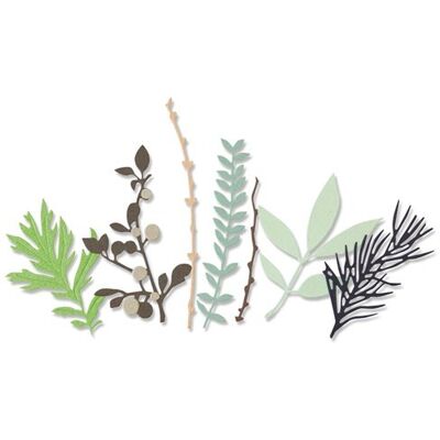dpCraft Wykrojnik Sizzix Thinlits Hidden Leaves Siz-664581 dpCraft Wykrojnik Sizzix Thinlits Hidden Leaves Siz-664581