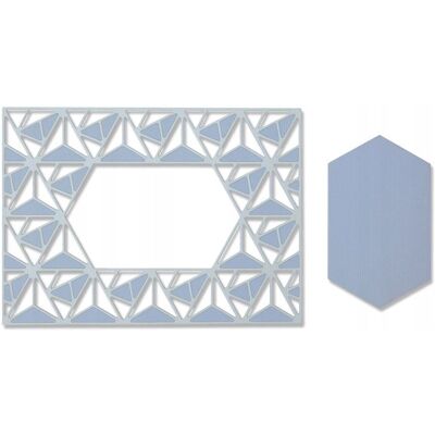 WYKROJNIK Sizzix Thinlits - ramka geometryczna WYKROJNIK Sizzix Thinlits - ramka geometryczna