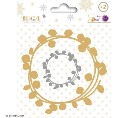 Inny producent Wykrojniki Toga Cut It All - Wianki kwiatowe - 10 x 9,5 cm / 4,5 x 4,4 cm - 2 szt. Inny producent Wykrojniki Toga Cut It All - Wianki kwiatowe - 10 x 9,5 cm / 4,5 x 4,4 cm - 2 szt.