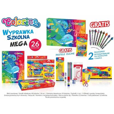 Wyprawka szkolna 26 elementów Colorino Wyprawka szkolna 26 elementów Colorino