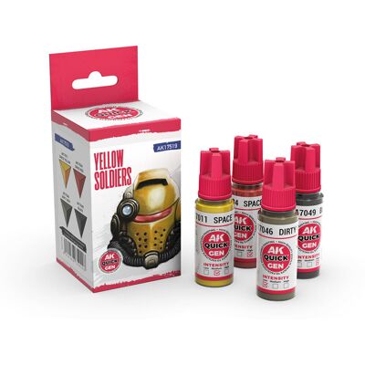 AK INTERACTIVE Yellow Soldiers - Quick Gen Set - Zestaw Farb Akrylowych Quick Gen AK INTERACTIVE Yellow Soldiers - Quick Gen Set - Zestaw Farb Akrylowych Quick Gen