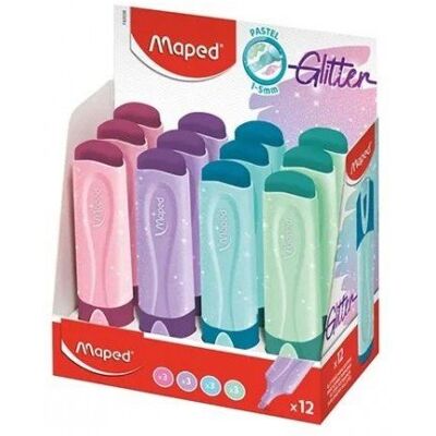 Maped Zakreślacz Fluo Peps pastel/brokat mix (12szt) Maped Zakreślacz Fluo Peps pastel/brokat mix (12szt)