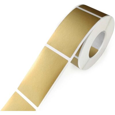 Bytecraft Zdrapki naklejki PROSTOKĄTNE 42x23mm ZŁOTE x500 Bytecraft Zdrapki naklejki PROSTOKĄTNE 42x23mm ZŁOTE x500