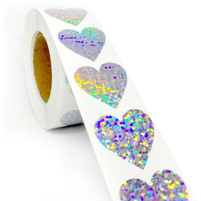 Bytecraft Zdrapki naklejki SERCA 25mm HOLOGRAFICZNE x300 Bytecraft Zdrapki naklejki SERCA 25mm HOLOGRAFICZNE x300