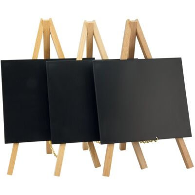 Securit Zestaw 3 sztalugowych tabliczek kredowych w wersji mini (kolor jasnego drewna) Securit Zestaw 3 sztalugowych tabliczek kredowych w wersji mini (kolor jasnego drewna)