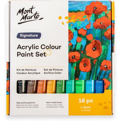 Zestaw Akryli Mont Marte 18x36ml Zestaw Akryli Mont Marte 18x36ml