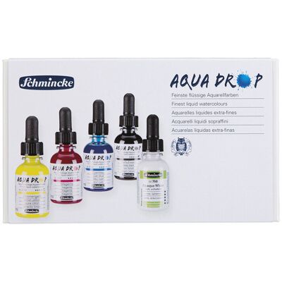 Zestaw akwareli w płynie Aqua Drop Schmincke, 5 x 30 ml Zestaw akwareli w płynie Aqua Drop Schmincke, 5 x 30 ml