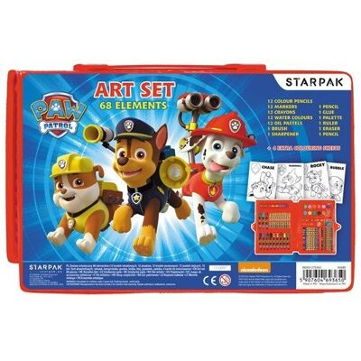 Starpak Zestaw artystyczny, Psi Patrol, 68 elementów Starpak Zestaw artystyczny, Psi Patrol, 68 elementów