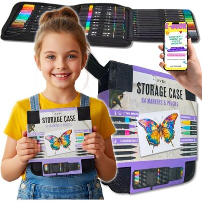Pltb Zestaw Artystyczny Storage Case XL Markery Kredki Kaligrafia Piórnik Zestaw Kreatywny dla Dzieci + Ebook Pltb Zestaw Artystyczny Storage Case XL Markery Kredki Kaligrafia Piórnik Zestaw Kreatywny dla Dzieci + Ebook
