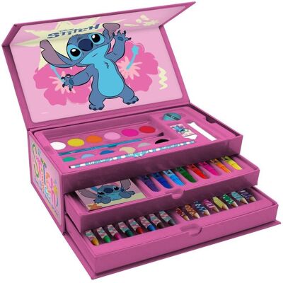Zestaw artystyczny w kuferku Lilo & Stitch kredki, farby Diakakis 565836 Zestaw artystyczny w kuferku Lilo & Stitch kredki, farby Diakakis 565836