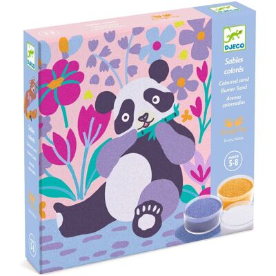 Djeco Zestaw artystyczny z piaskiem Panda Djeco Zestaw artystyczny z piaskiem Panda