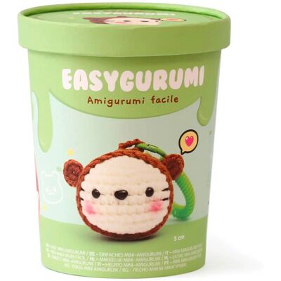 Creative Zestaw DIY do szydełkowania breloczka mini amigurumi miś niedźwiadek 5cm Creative Zestaw DIY do szydełkowania breloczka mini amigurumi miś niedźwiadek 5cm