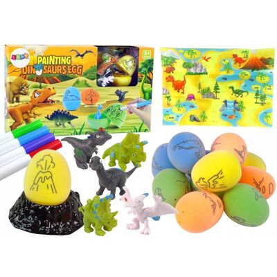 Lean Toys Zestaw Diy Malowanie Jaj Dinozaury Lean Toys Zestaw Diy Malowanie Jaj Dinozaury