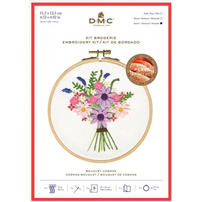 Zestaw do haftu Bouquet Cosmos - DMC - Mondial Tissus Zestaw do haftu Bouquet Cosmos - DMC - Mondial Tissus