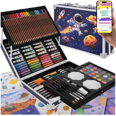 Pltb Zestaw do Malowania Astronauta 145 el Walizka Kredki Farby XXL + E-BOOK Pltb Zestaw do Malowania Astronauta 145 el Walizka Kredki Farby XXL + E-BOOK