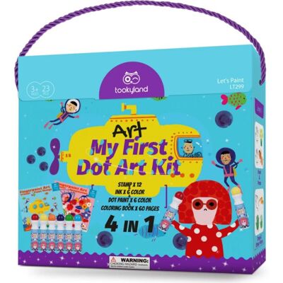 Inny producent Zestaw do Malowania dla Dzieci Farby Stemple Dot Paint 4w1 3+ Inny producent Zestaw do Malowania dla Dzieci Farby Stemple Dot Paint 4w1 3+
