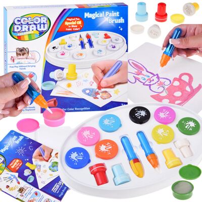 Lean Toys ZESTAW DO MALOWANIA WODĄ MAGICZNY PĘDZEL AKCESORIA Lean Toys ZESTAW DO MALOWANIA WODĄ MAGICZNY PĘDZEL AKCESORIA