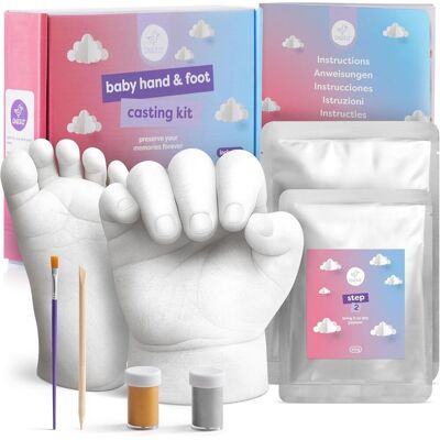 Kamari ZESTAW DO ODLEWU ODCISKÓW DŁONI STÓP DZIECI FARBA 3D BABY SHOWER Kamari ZESTAW DO ODLEWU ODCISKÓW DŁONI STÓP DZIECI FARBA 3D BABY SHOWER