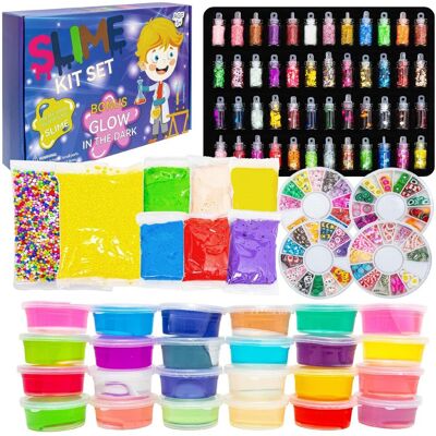 click4toys Zestaw Do Robienia Glutów Slime Gluty Glinka Ozdoby Brokat Ogromny Zestaw click4toys Zestaw Do Robienia Glutów Slime Gluty Glinka Ozdoby Brokat Ogromny Zestaw