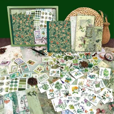 Creative Zestaw do Scrapbookingu i Journalingu 188 elementów – Botaniczny Styl Vintage Creative Zestaw do Scrapbookingu i Journalingu 188 elementów – Botaniczny Styl Vintage