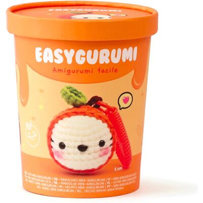 Creative Zestaw do szydełkowania breloczka DIY mini amigurumi mandarynka klementynka Creative Zestaw do szydełkowania breloczka DIY mini amigurumi mandarynka klementynka