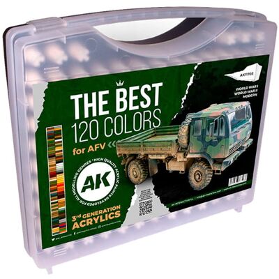 Zestaw Farb 3Gen Acrylics W Plastikowej Walizce, Kolory Afv, Ak Interactive, 120X17Ml Zestaw Farb 3Gen Acrylics W Plastikowej Walizce, Kolory Afv, Ak Interactive, 120X17Ml