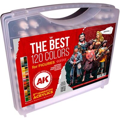 Zestaw Farb 3Gen Acrylics W Plastikowej Walizce, Kolory Do Figurek, Ak Interactive, 120X17Ml Zestaw Farb 3Gen Acrylics W Plastikowej Walizce, Kolory Do Figurek, Ak Interactive, 120X17Ml