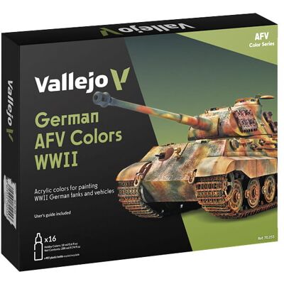 Zestaw Farb 70.255 German Afv Colors Wwii, Vallejo, 16X18 Ml Zestaw Farb 70.255 German Afv Colors Wwii, Vallejo, 16X18 Ml