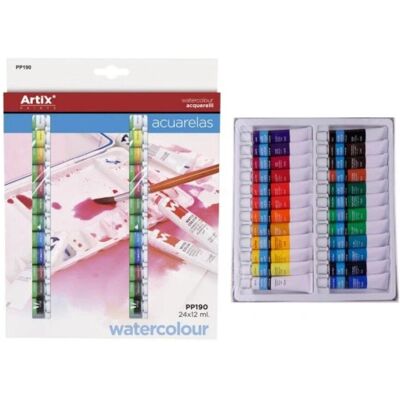 Zestaw Farb Akwarelowych 24 Kolory 12Ml Mp Colors Zestaw Farb Akwarelowych 24 Kolory 12Ml Mp Colors