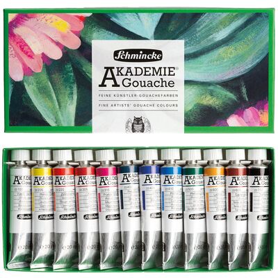 Zestaw farb Gouache Akademie Schmincke, 12 x 20 ml Zestaw farb Gouache Akademie Schmincke, 12 x 20 ml
