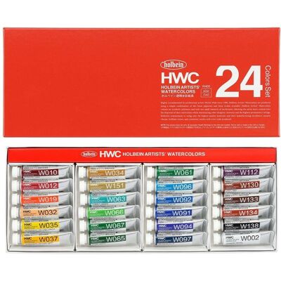 Zestaw farb HWC Watercolors Holbein Artists 24k W405 Zestaw farb HWC Watercolors Holbein Artists 24k W405