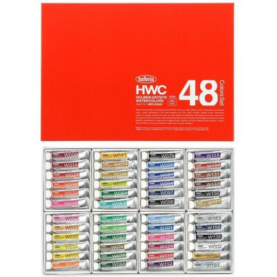 Zestaw farb HWC Watercolors Holbein Artists 48k W409 Zestaw farb HWC Watercolors Holbein Artists 48k W409