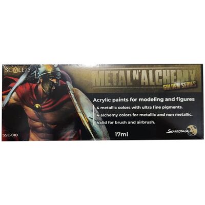 Zestaw farb scale75 metal'n alchemy golden series Zestaw farb scale75 metal'n alchemy golden series