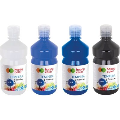 GDD Grupa Dystrybucyjna Daccar Zestaw farb tempera Zimowy 4x0.5L Happy Color GDD Grupa Dystrybucyjna Daccar Zestaw farb tempera Zimowy 4x0.5L Happy Color