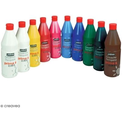 Zestaw Gouache PrimaColor Pebeo 1 L - 10 szt. Zestaw Gouache PrimaColor Pebeo 1 L - 10 szt.