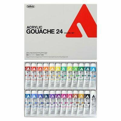 Zestaw Gwaszy Artist Acrylic Gouache 24K Holbein D416 Zestaw Gwaszy Artist Acrylic Gouache 24K Holbein D416