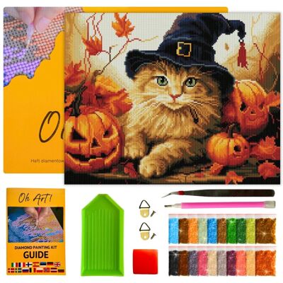 Oh Art! Zestaw Haftu Diamentowego HALLOWEEN 40 x 50 cm Diamond Painting Mozaika 5D Oh Art! Zestaw Haftu Diamentowego HALLOWEEN 40 x 50 cm Diamond Painting Mozaika 5D