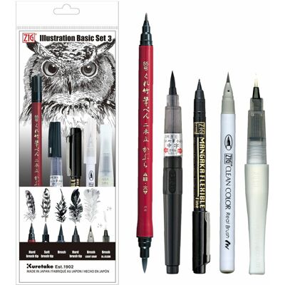 Zestaw Inktober Illustration Basic Set3 Kuretake Zestaw Inktober Illustration Basic Set3 Kuretake
