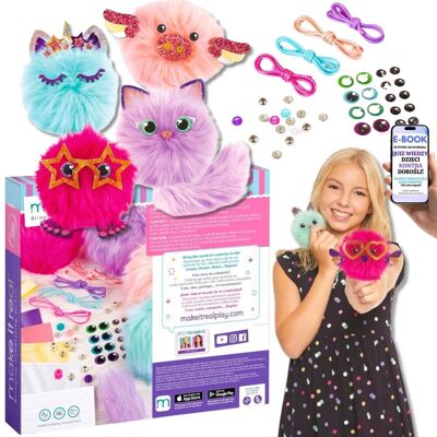 Pltb ZESTAW KREATYWNY BRELOCZKI Z POMPONAMI Tworzenie Biżuterii i Ozdób PREZENT DLA DZIECKA 6+ ZABAWA DIY DLA DZIEWCZYNKI + EBOOK-2 Pltb ZESTAW KREATYWNY BRELOCZKI Z POMPONAMI Tworzenie Biżuterii i Ozdób PREZENT DLA DZIECKA 6+ ZABAWA DIY DLA DZIEWCZYNKI + EBOOK-2