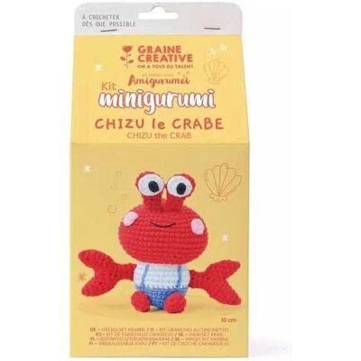 Creative Zestaw kreatywny do szydełkowania amigurumi dla dorosłych - krab 10cm DIY Creative Zestaw kreatywny do szydełkowania amigurumi dla dorosłych - krab 10cm DIY