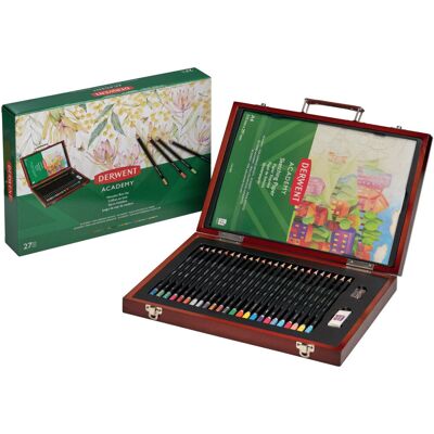 Zestaw Kredek 24 Sztuki W Pudełku Drewnianym 2305950 Derwent Academy Zestaw Kredek 24 Sztuki W Pudełku Drewnianym 2305950 Derwent Academy
