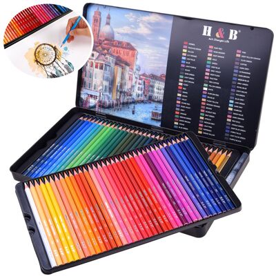 Inna producent Zestaw kredki akwarelowe 72 kolory etui AP0006 Inna producent Zestaw kredki akwarelowe 72 kolory etui AP0006