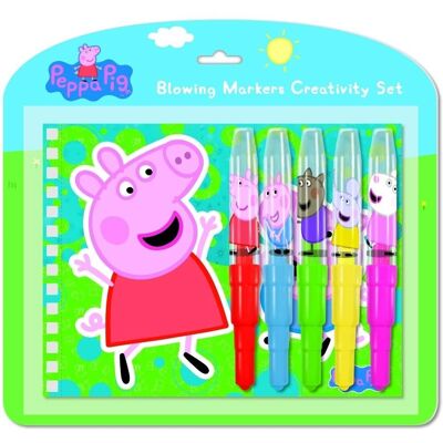 Inny producent Zestaw markery Peppa 5szt + notes +szablon Inny producent Zestaw markery Peppa 5szt + notes +szablon