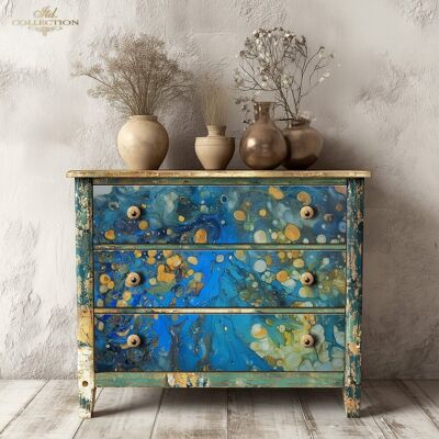ITD Collection Zestaw papieru morwowego meblowego do decoupage – FPA1013 Inspired by Klimt (A1 z 4×A3) ITD Collection Zestaw papieru morwowego meblowego do decoupage – FPA1013 Inspired by Klimt (A1 z 4×A3)